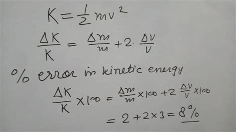 Check spelling or type a new query. How To Calculate Percentage Error In Kinetic Energy - How to Wiki 89