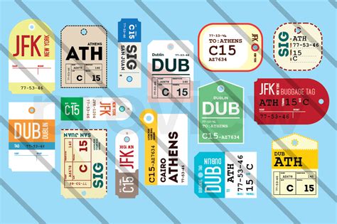 Apolis transit issue luggage tag. 15 Vintage Airline Luggage Tags ~ Objects on Creative Market
