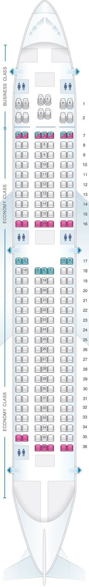 Seat Map Aer Lingus Boeing B767 200 Seatmaestro