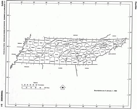 Printable Map Of Tennessee Counties Printable Maps