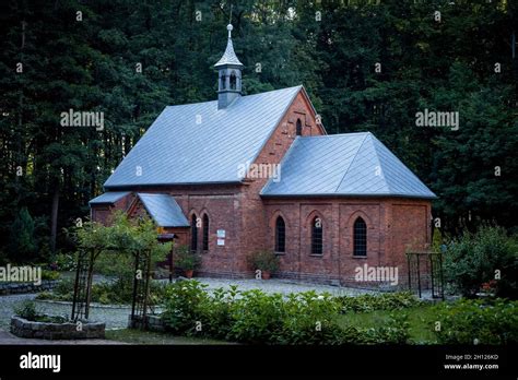 Trzebnica Poland August 29 2021 A Neo Gothic Brick Church Of The