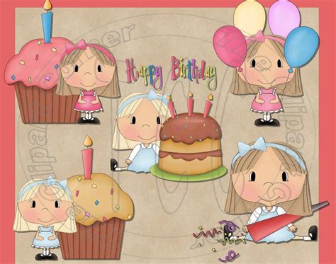 The Clipart Corner Birthday Girl Clip Art Collection