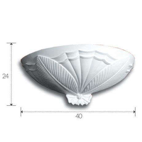 Troverai una vasta scelta di marchi e referenze in offerta. APPLIQUE IN GESSO VERNICIABILE LAMPADA DA PARETE CON ...