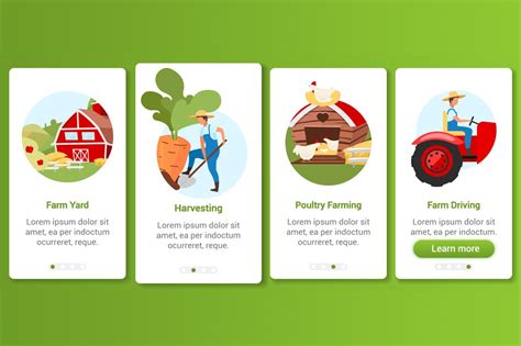 Farming And Agriculture App Screen App Templates ~ Creative Market