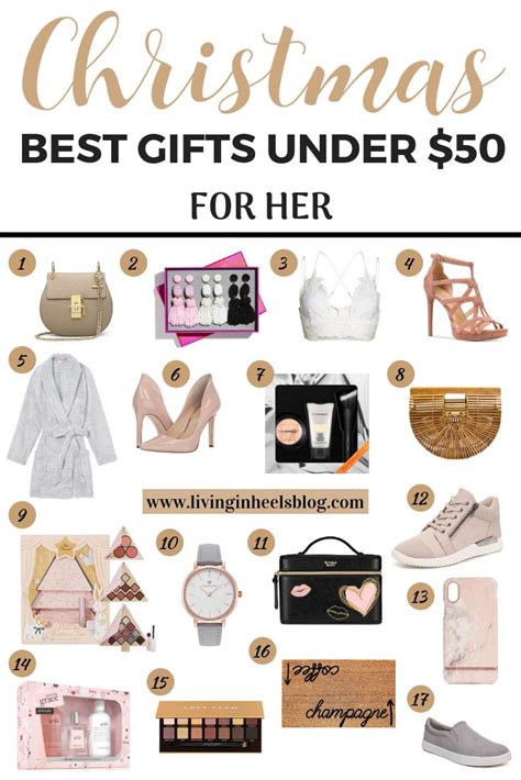 Need ideas for cheap gifts this holiday season? Best Christmas Gifts For Her Under $50 - Living In Heels ...