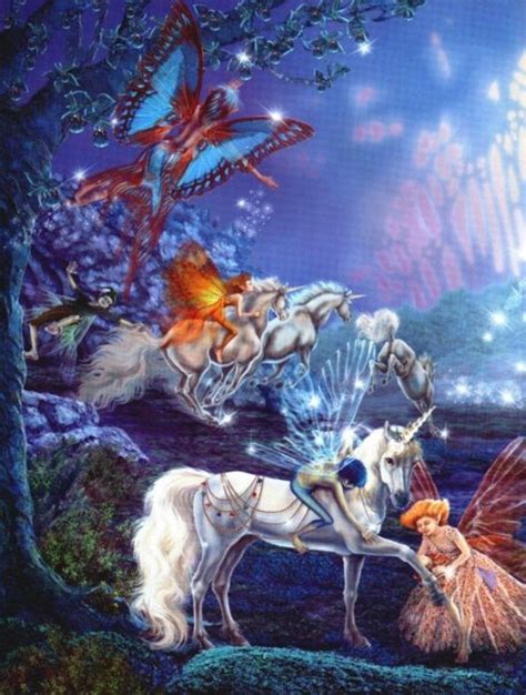 Magic Wings Unicorn And Fairies Celtic Goddess Unicorn Horse