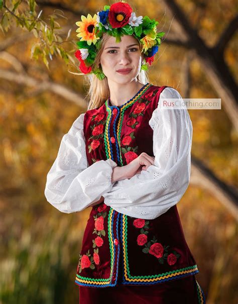 Ukrainian Folk Costume Agafya Traditional Women