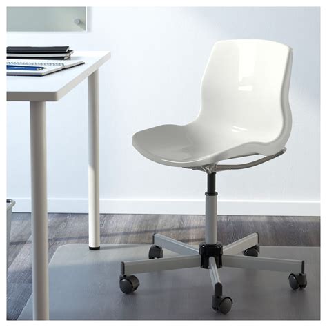 Steel, epoxy/polyester powder coating threaded column: SNILLE Swivel chair - white | Swivel chair, Chair, Chair ...
