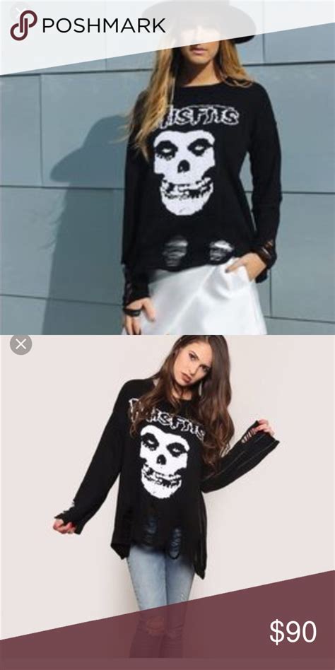 Ltd Trunk Sweater Crewneck Sweater With The Misfits Design This Knit