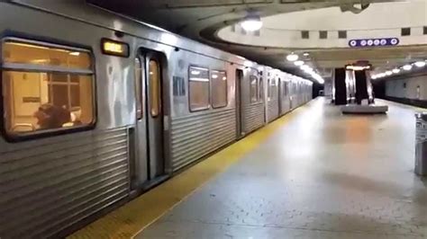 Baltimore Metro Subway Train Departing State Center Youtube