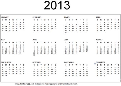 Full Month Calendar 2013 Driverlayer Search Engine