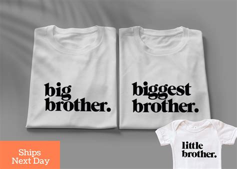 Biggest Brother T Shirt Big Brother Shirt Little Brother Bodysuit Sibling Shirts Pregnancy