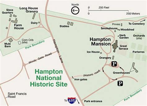 Hampton Nhs Map Hampton National Historic Site Historical Sites
