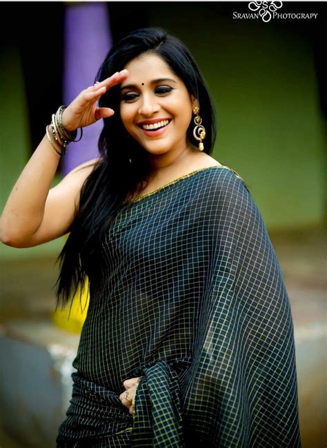 Rashmi Gautam Latest Transparent Saree And Sleeveless Blouse Photos
