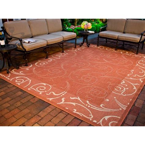 Shop for indoor/outdoor rugs at ballard designs. Safavieh Courtyard Terracotta/Natural 4 ft. x 5 ft. 7 in ...