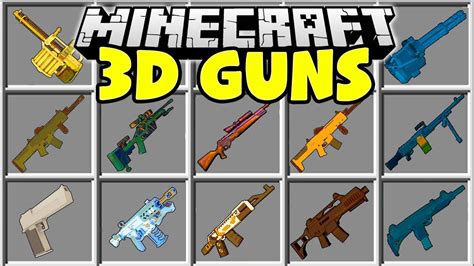 20 best minecraft weapons & gun mods (all free) by marco ibarra this post may contain affiliate links. Minecraft 3D GUNS MOD | CRAFT GUNS IN MINECRAFT AND DEFEND ...