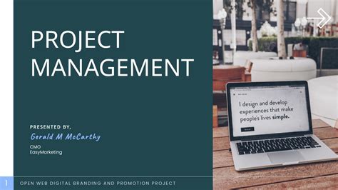 Project Management Presentation Template Visme