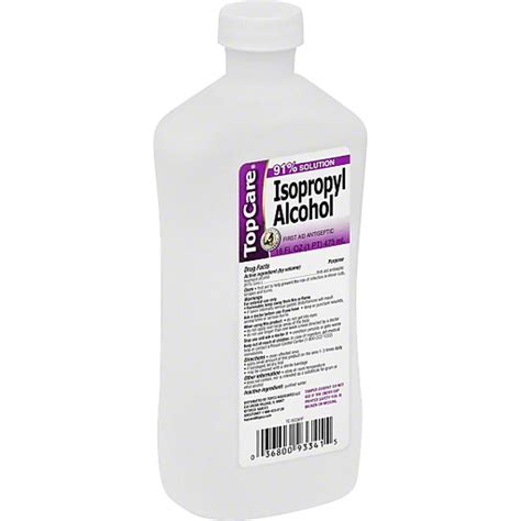 Top Care First Aid Antiseptic Isopropyl Alcohol Fl Oz Plastic