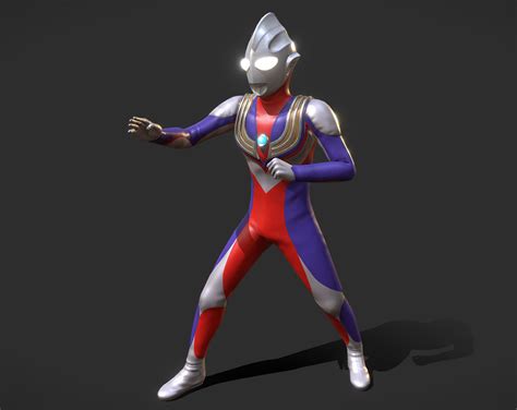 Ultraman Tiga 3d Model low-poly | CGTrader