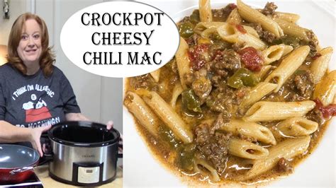 You eliminate stress, eat healthier stuff, and spend way less energy agonizing over what's for dinner. CROCKPOT CHEESY CHILI MAC RECIPE | Cook with me a ...