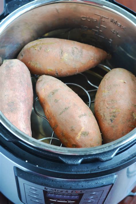 Sweet potatoes on the rack pressure cooking method: Sweet Potatoes in the Instant Pot - A Pinch of Healthy