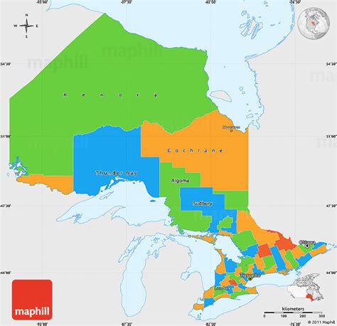 Collection 104 Wallpaper Map Of Ontario Canada With Cities And Towns