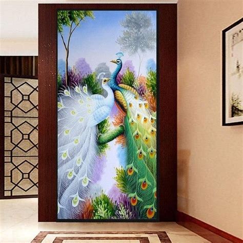 Large Size Dream Series Peacock 5d Diy Diamond Painting Kits Af9066