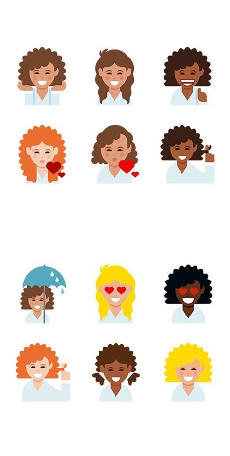 Dove Curly Hair Emojis