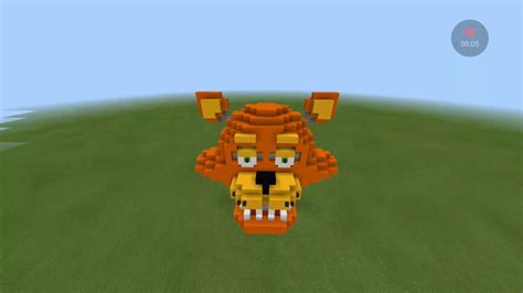 Minecraft Fnaf Build Fan Character Toy Cheetah Youtube