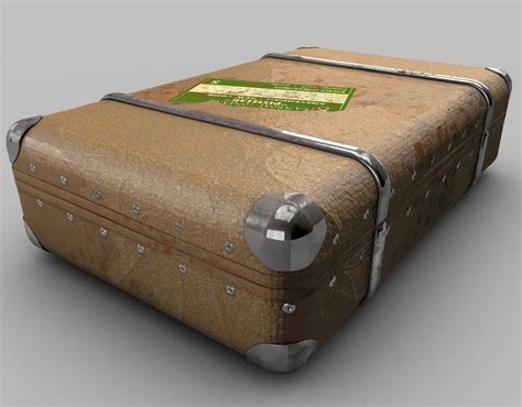 Vintage Old Suitcase 3d Model Cgtrader