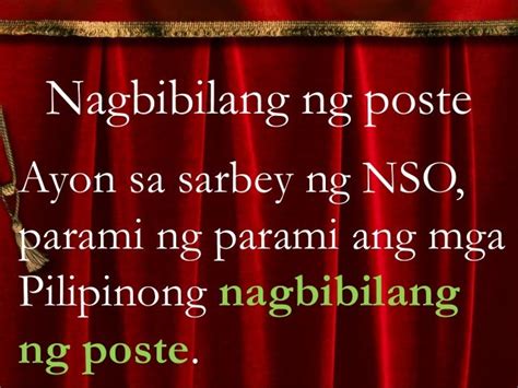 Ano Ang Kahulugan Ng Idyomang Nagbibilang Ng Poste