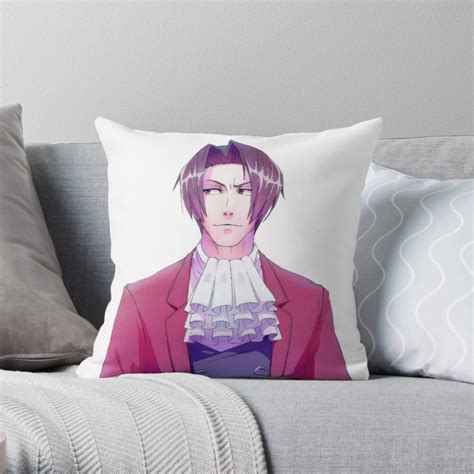 Miles Edgeworth Throw Pillow For Sale By Dat Cravat Redbubble