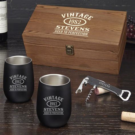 Check spelling or type a new query. Aged to Perfection Personalized Stainless Steel Wine ...