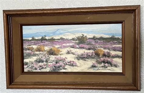 Darwin Duncan Original Oil Painting Palm Springs Desert Landscape 1978