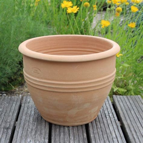 Kreta Keramik Terracotta Planter Flower Pot 40 Cm Handmade And