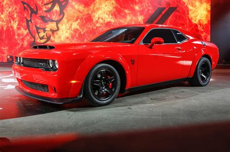 2018 Dodge Challenger Srt Demon First Look 840 Hp 770 Lb Ft Bat Out