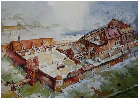 Bierzgłowo Teutonic Castle Castle Floor Plan Ancient