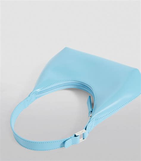 By Far Blue Baby Patent Leather Amber Shoulder Bag Harrods Uk