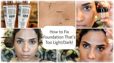 How To Fix Foundation Thats Too Lightdark For You Bybelle4u Youtube