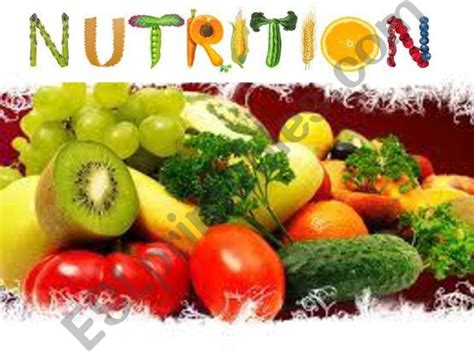 Esl English Powerpoints Nutrition