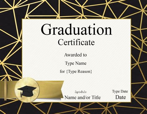 Graduation Certificate Template Certificate Templates Plural Nouns