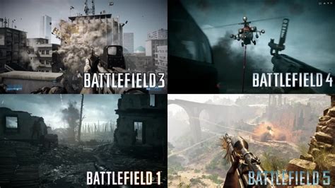 Battlefield 3 Vs Battlefield 4 Vs Battlefield 1 Vs Battlefield 5