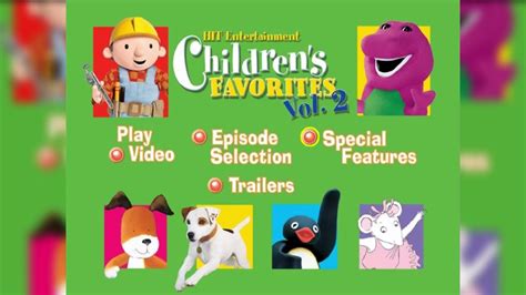 Childrens Favorites Vol 2 2004 Dvd Menu Youtube