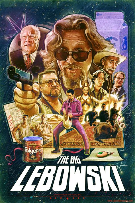 art and collectibles music and movie posters the dude retro movie poster the big lebowski gt