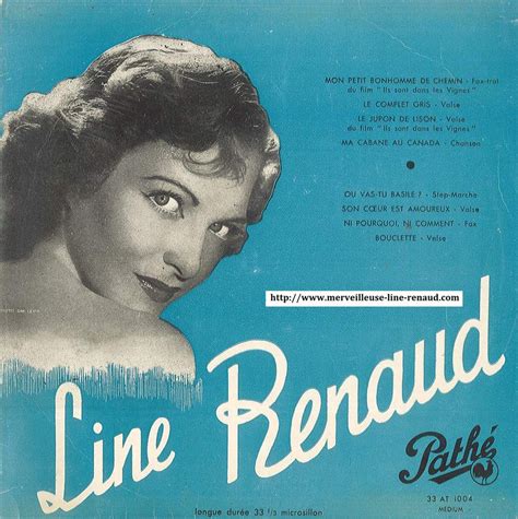 33 Tours 1950 Pathé 25cm 33 At 1004 Merveilleuse Line Renaud By