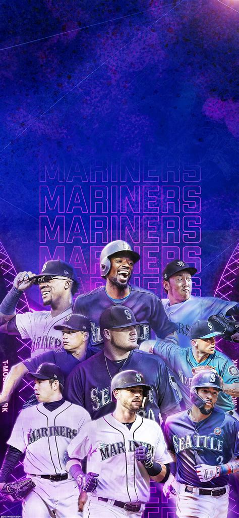 8 30 Of My Mlb Team Design Challenge The Seattle Mariners All 30 Mlb Teams Hd Phone Wallpaper