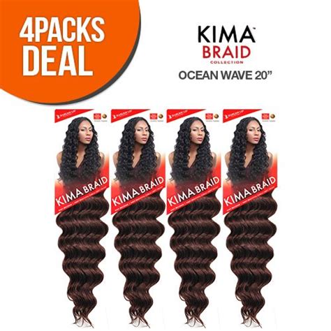 Multi Pack Harlem Synthetic Crochet Hair Kima Braid Ocean Wave