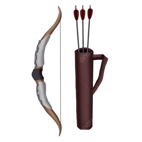 Archery Bow Png Picture Archery Recurve Bow And Arrow Set Png Element
