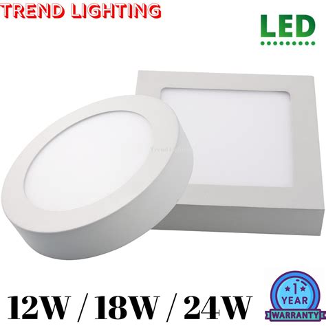 Led Surface Downlight 12w 18w 24w Round Square Surface Mounted Downlight Ceiling Down Light