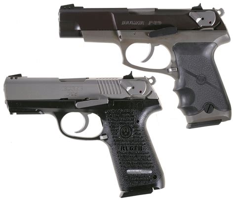 Two Ruger Semi Automatic Pistols A Ruger Model P89 Pistol Rock